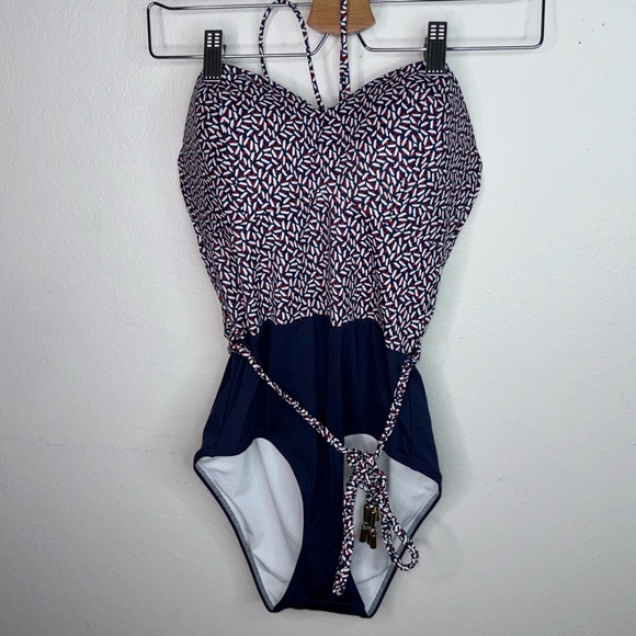 Huit 8 | Anthropologie Paris Strapless Underwire One-Piece Swimsuit Size 34D - Picture 3 of 10